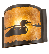 Meyda Yellow 211045 - 12" Wide Loon Right Wall Sconce
