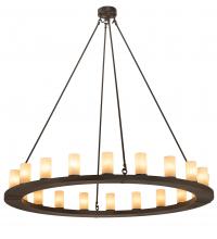 Meyda Yellow 211438 - 60" Wide Loxley 20 Light Chandelier