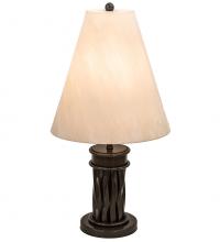 Meyda Yellow 211725 - 10" Wide Cone Mosset Table Lamp