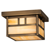 Meyda Yellow 212751 - 10" Square Hyde Park Double Bar Mission Flushmount