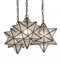 Meyda Yellow 215080 - 23" Wide Moravian Star 3 Light Cascading Pendant