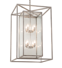 Meyda Yellow 215322 - 28" Square Kitzi Box Pendant