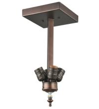 Meyda Yellow 132321 - 13"H Mission Flushmount