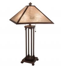 Meyda Yellow 218345 - 28" High Mission Prime Table Lamp