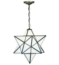 Meyda Yellow 21842 - 18" Wide Moravian Star White Pendant