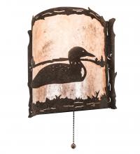 Meyda Yellow 220794 - 9" Wide Loon Right Wall Sconce