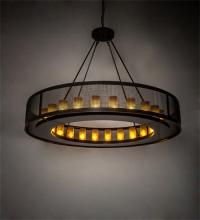 Meyda Yellow 220900 - 60" Wide Loxley Golpe 24 Light Chandelier