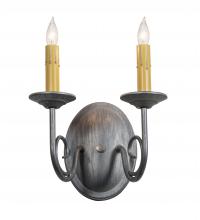 Meyda Yellow 226107 - 9" Wide Jenna 2 Light Wall Sconce