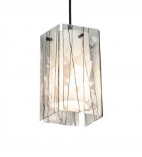 Meyda Yellow 226315 - 5" Square Metro Fusion Branches Quadrato Mini Pendant