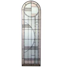 Meyda Yellow 22869 - 15"W X 54"H Arc Deco Right Sided Stained Glass Window