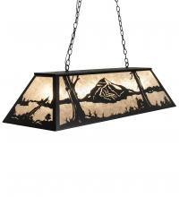 Meyda Yellow 228717 - 48" Long Mountain Range Oblong Pendant