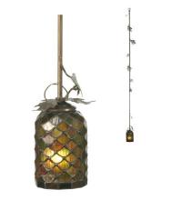 Meyda Yellow 22897 - 7"W Oak Leaf Mini Pendant