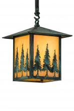 Meyda Yellow 229695 - 9" Square Seneca Tall Pines Pendant