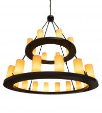 Meyda Yellow 230210 - 54" Wide Loxley 24 Light Two Tier Chandelier