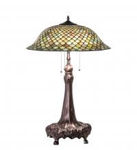 Meyda Yellow 230465 - 31" High Tiffany Fishscale Table Lamp