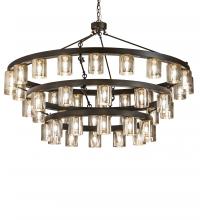 Meyda Yellow 231475 - 70" Wide Loxley Horizon Ring 44 Light Three Tier Chandelier..