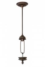 Meyda Yellow 23198 - 5.5"W Mahogany Bronze 1 LT Inverted Pendant Hardware