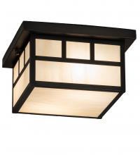 Meyda Yellow 232171 - 12" Square Hyde Park Double Bar Mission Flushmount