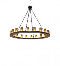 Meyda Yellow 235046 - 60" Wide Loxley 20 Light Chandelier
