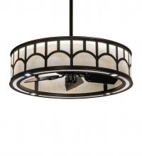 Meyda Yellow 235135 - 37" Wide Mission Hill Top Chandel-Air