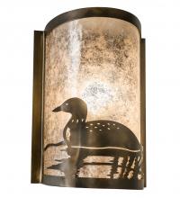 Meyda Yellow 235600 - 8" Wide Loon Left Wall Sconce
