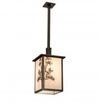 Meyda Yellow 236275 - 12" Square Hyde Park Bambuseae Pendant