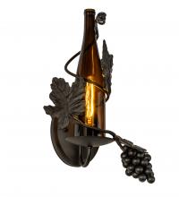 Meyda Yellow 236550 - 9" Wide Tuscan Vineyard Wine Bottle Wall Sconce