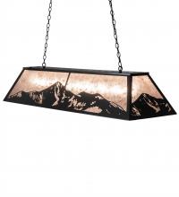 Meyda Yellow 236966 - 61" Long Mountain Range Oblong Pendant