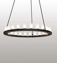 Meyda Yellow 237331 - 60" Wide Loxley 21 Light Chandelier