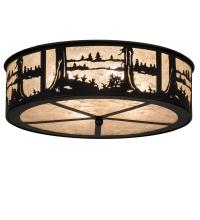 Meyda Yellow 237711 - 22" Wide Quiet Pond Flushmount