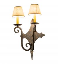 Meyda Yellow 237715 - 14" Wide Angelique 2 Light Wall Sconce