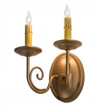 Meyda Yellow 238069 - 12" Wide Jenna 2 Light Wall Sconce