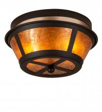 Meyda Yellow 238880 - 12" Wide Craftsman Prime Flushmount