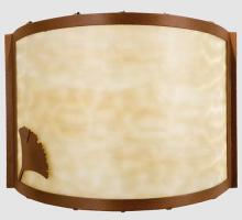 Meyda Yellow 23898 - 12"W Ginkgo Wall Sconce