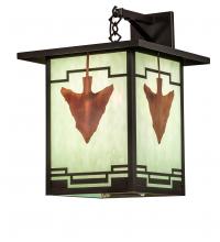 Meyda Yellow 239207 - 14" Square Hyde Park Arrowhead Wall Sconce