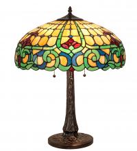 Meyda Yellow 242088 - 22" High Duffner & Kimberly Colonial Table Lamp