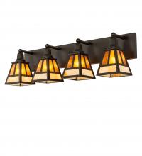 Meyda Yellow 243049 - 36" Wide "T" Mission 4 Light Vanity Light