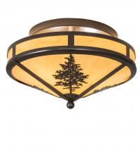 Meyda Yellow 243294 - 16" Wide Tamarack Flushmount