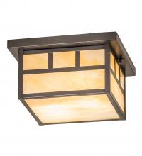 Meyda Yellow 243310 - 12" Square Hyde Park Double Bar Mission Flushmount