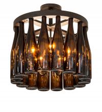 Meyda Yellow 243695 - 19" Wide Tuscan Vineyard 16 Wine Bottle Chandelier