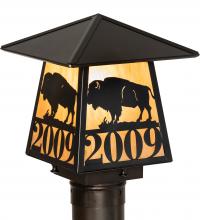 Meyda Yellow 244369 - 8" Square Personalized Buffalo Post Mount