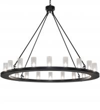 Meyda Yellow 244608 - 60" Wide Loxley 20 Light Chandelier