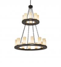 Meyda Yellow 245153 - 42" Wide Loxley 20 Light Two Tier Chandelier