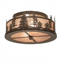 Meyda Yellow 245545 - 16" Wide Tall Pines Flushmount