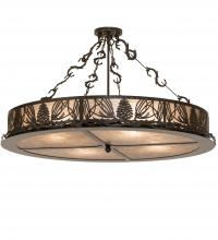 Meyda Yellow 245571 - 36" Wide Mountain Pine Semi-Flushmount