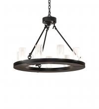 Meyda Yellow 245878 - 30" Wide Loxley 9 Light Chandelier