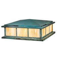 Meyda Yellow 246897 - 34" Square Seneca Double Bar Mission Pier Mount