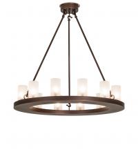 Meyda Yellow 247663 - 36" Wide Loxley 12 Light Chandelier