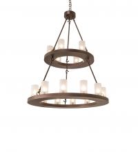 Meyda Yellow 247664 - 36" Wide Loxley 18 Light Two Tier Chandelier
