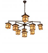 Meyda Yellow 247801 - 50" Wide Hyde Park "T" Mission 9 Light Chandelier